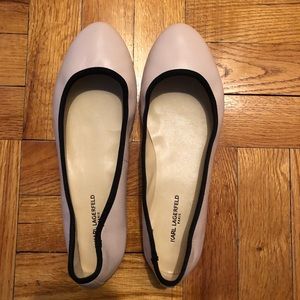 Karl Lagerfeld leather flat - worn once!
